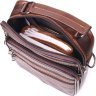 Стильная мужская сумка-барсетка из натуральной кожи светло-коричневого цвета Vintage (2421275) - 4
