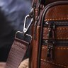 Стильная мужская сумка-барсетка из натуральной кожи светло-коричневого цвета Vintage (2421275) - 8