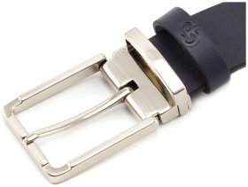 Темно-синий ремень под брюки из гладкой кожи Grande Pelle (31226)