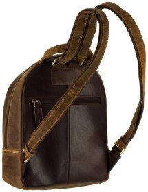 Городской рюкзак из винтажной натуральной кожи Visconti S46 Molly 82774 коричневого цвета