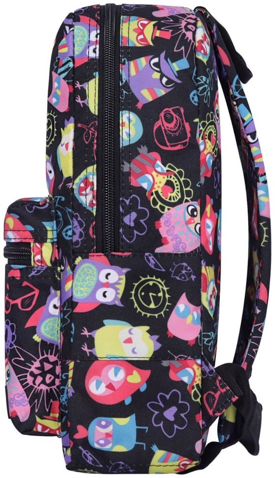 Цветной школьный рюкзак для девочек из текстиля на одно отделение Bagland (52874)