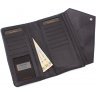 Жіночий гаманець-клатч чорного кольору зі шкіри флотар Tony Bellucci (10572) - 2