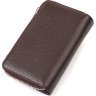 Жіночий гаманець середнього розміру із зернистої шкіри коричневого кольору CANPELLINI (2421910) - 2