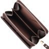 Жіночий гаманець середнього розміру із зернистої шкіри коричневого кольору CANPELLINI (2421910) - 4
