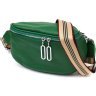 Зелена сумка жіноча через плече з натуральної шкіри флотар Vintage (2422124) - 1