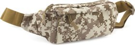 Текстильная тактическая военная сумка на пояс под пиксель - MILITARY STYLE (21967)