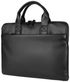 Стильная сумка для ноутбука до 14" из нейлона черного цвета Tucano Isotta через плечо 103574