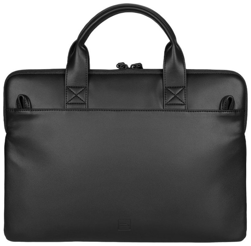 Стильная сумка для ноутбука до 14" из нейлона черного цвета Tucano Isotta через плечо 103574 modnotak фото №3