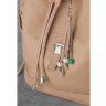 Шкіряний жіночий рюкзак ручної роботи в світло-бежевому кольорі BlankNote Олсен (12833) - 7