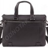 Кожаная деловая мужская сумка под формат документов А4 размера H.T Leather (10345) - 4