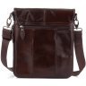 Небольшая мужская сумка на плечо из натуральной кожи гладкого типа Bexhill (21560) - 3