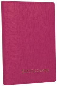 Женский картхолдер из натуральной кожи сафьяно розового цвета Smith &amp; Canova 93874