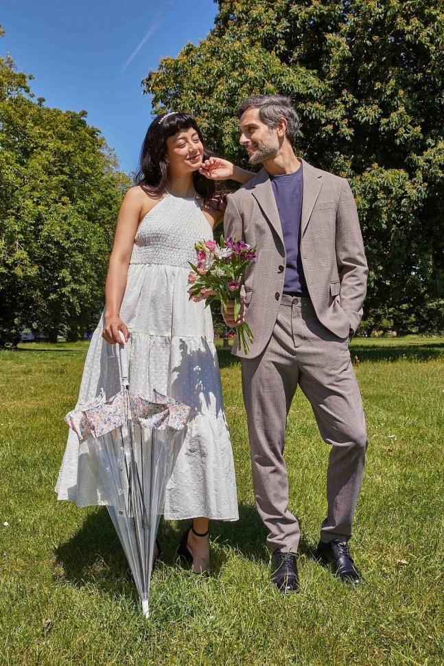 Женский зонт-трость Fulton Birdcage-2 Wedding Floral Border (механика, прозрачный с цветочным принтом) 94074 фото №4 Женский зонт-трость Fulton Birdcage-2 Wedding Floral Border (механика, прозрачный с цветочным принтом) 94074 modnotak фото №4