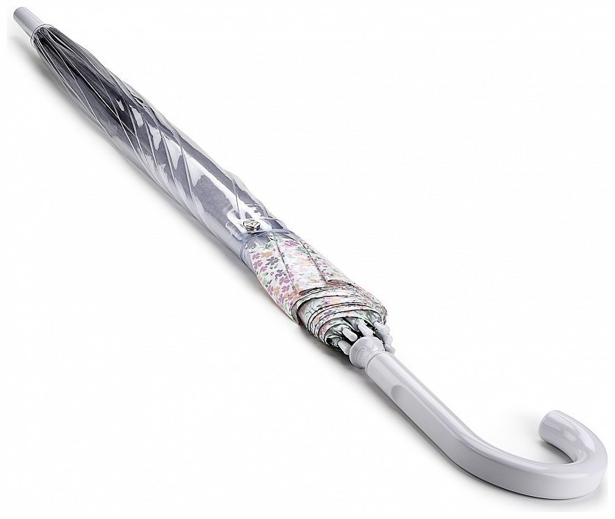 Женский зонт-трость Fulton Birdcage-2 Wedding Floral Border (механика, прозрачный с цветочным принтом) 94074 фото №5 Женский зонт-трость Fulton Birdcage-2 Wedding Floral Border (механика, прозрачный с цветочным принтом) 94074 modnotak фото №5