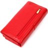 Жіночий гаманець великого розміру з натуральної шкіри червоного кольору Tony Bellucci (2421957) - 2