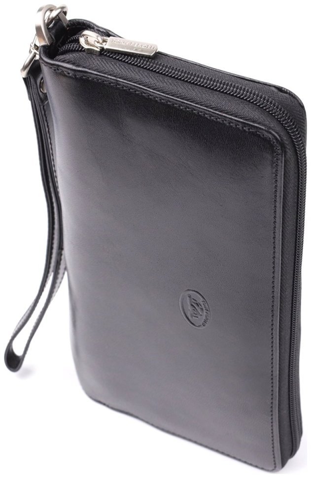 Черная женская сумка среднего размера из натуральной кожи с ручками KARYA (2420860) modnotak фото №11