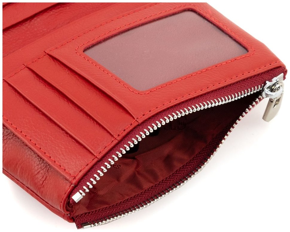 Кожаное женское портмоне ST Leather 94574 Красного цвета modnotak фото №9
