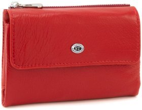 Шкіряне жіноче портмоне ST Leather 94574 Червоного кольору