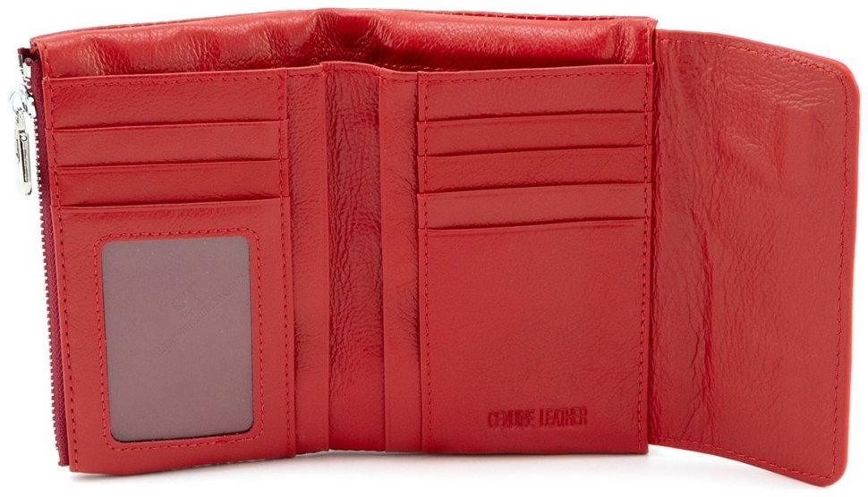 Кожаное женское портмоне ST Leather 94574 Красного цвета modnotak фото №2