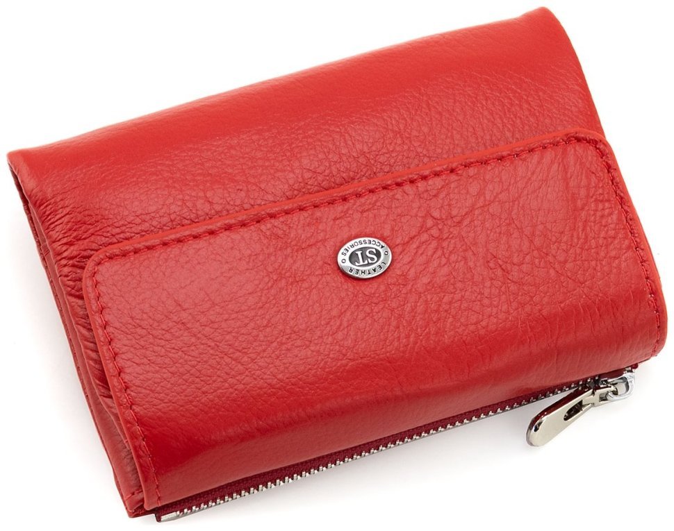 Кожаное женское портмоне ST Leather 94574 Красного цвета modnotak фото №3