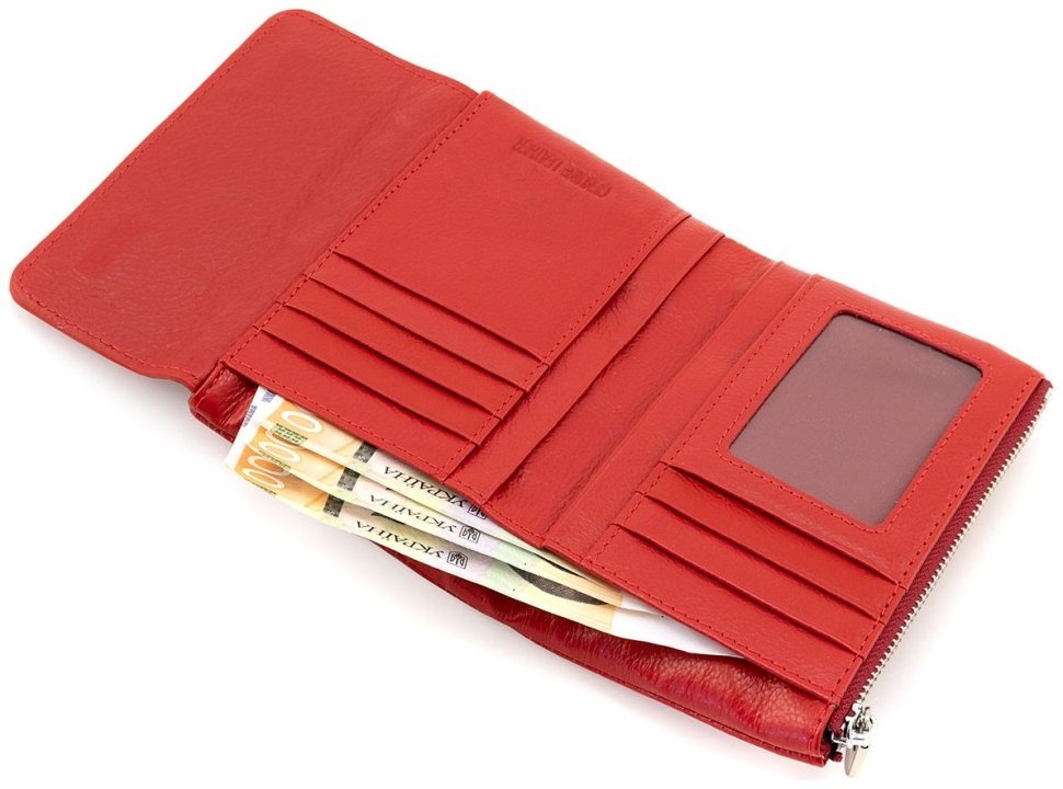 Кожаное женское портмоне ST Leather 94574 Красного цвета modnotak фото №7