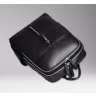 Кожаный рюкзак черного цвета с гладкой поверхностью Tiding Bag (21244) - 6