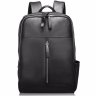 Кожаный рюкзак черного цвета с гладкой поверхностью Tiding Bag (21244) - 7