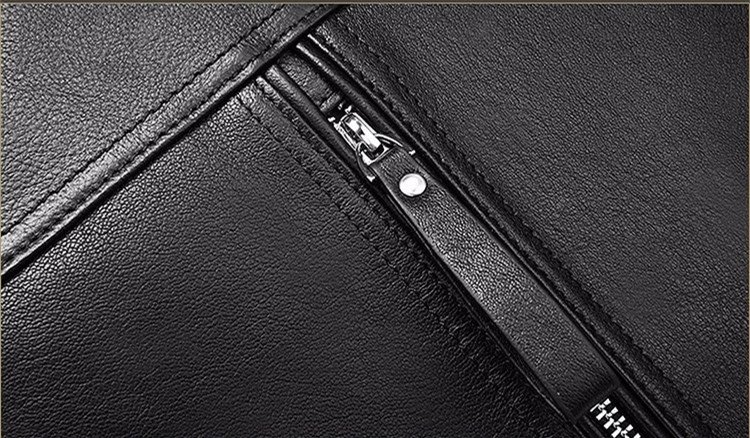 Кожаный рюкзак черного цвета с гладкой поверхностью Tiding Bag (21244)