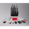 Кожаный рюкзак черного цвета с гладкой поверхностью Tiding Bag (21244) - 13