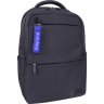Чорний текстильний рюкзак з ортопедичною спинкою Bagland (55474) - 1