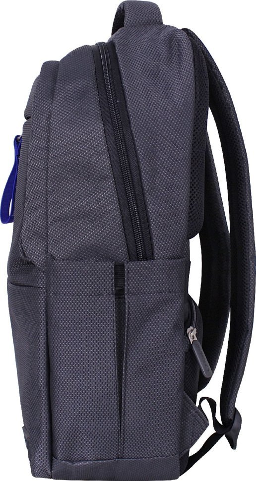 Чорний текстильний рюкзак з ортопедичною спинкою Bagland (55474)