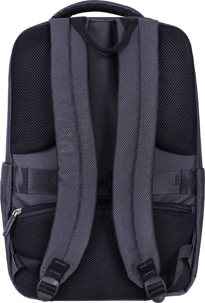 Черный текстильный рюкзак с ортопедической спинкой Bagland (55474)