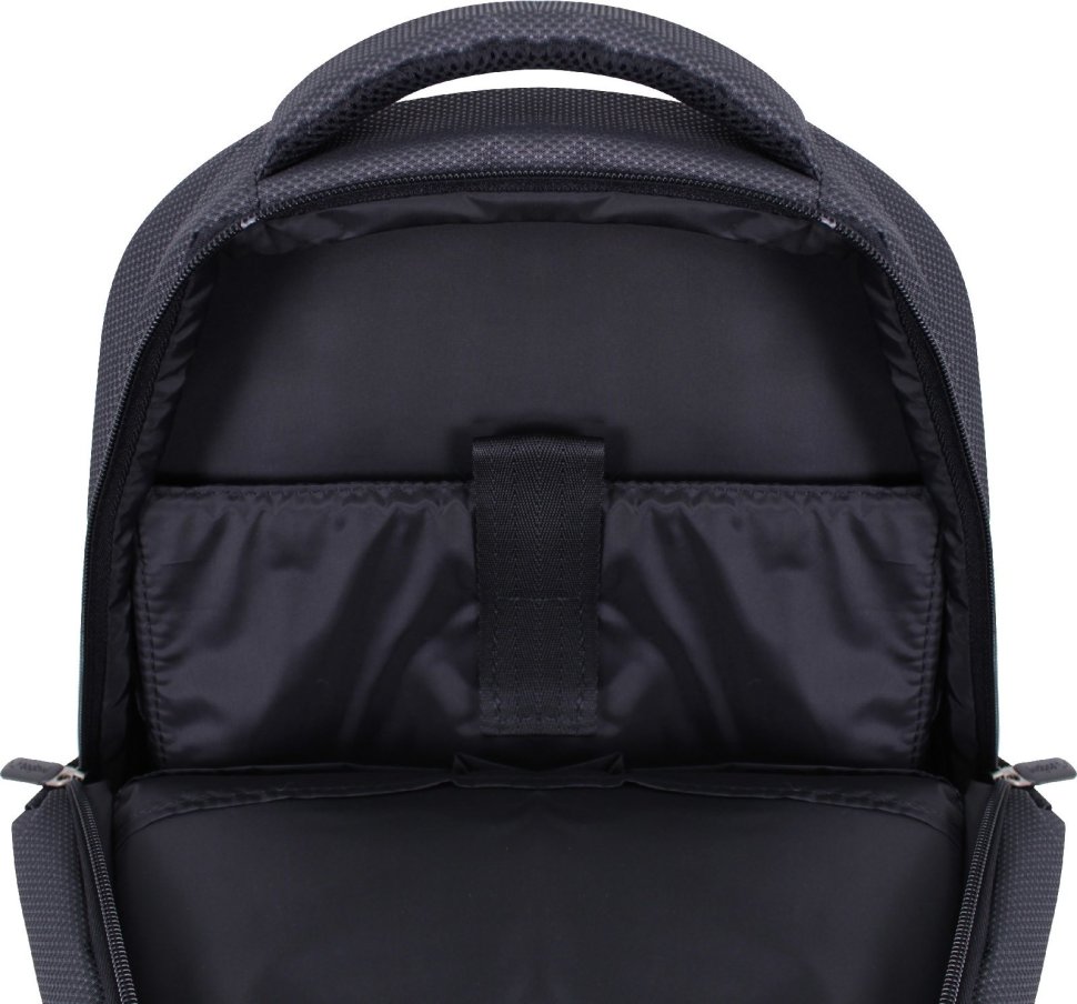 Чорний текстильний рюкзак з ортопедичною спинкою Bagland (55474)