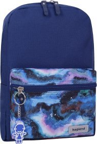 Зручний текстильний рюкзак для міста в блакитному кольорі з принтом Bagland (55574)