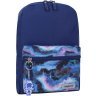 Удобный текстильный рюкзак для города в синем цвете с принтом Bagland (55574) - 1