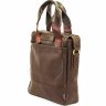 Мужская вертикальная сумка коричневого цвета VATTO (12015) - 5