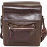 Мужская сумка коричневого цвета из гладкой кожи VATTO (12115) - 3