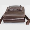 Мужская сумка коричневого цвета из гладкой кожи VATTO (12115) - 6