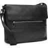 Середня чоловіча шкіряна сумка-месенджер в універсальному чорному кольорі Borsa Leather (56774) - 1