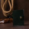 Стильний невеликий гаманець зеленого кольору з натуральної гладкої шкіри Shvigel (2416483) - 6