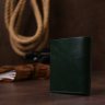 Стильний невеликий гаманець зеленого кольору з натуральної гладкої шкіри Shvigel (2416483) - 7
