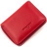 Червоний жіночий гаманець із натуральної шкіри на блискавці ST Leather 1767274 - 3