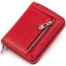 Червоний жіночий гаманець із натуральної шкіри на блискавці ST Leather 1767274 - 4