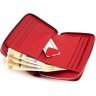 Червоний жіночий гаманець із натуральної шкіри на блискавці ST Leather 1767274 - 7