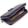 Темно-синій гаманець-клатч із натуральної шкіри із кистьовим ремінцем ST Leather 1767374 - 7