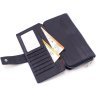 Темно-синій гаманець-клатч із натуральної шкіри із кистьовим ремінцем ST Leather 1767374 - 6