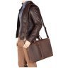 Світло-коричнева шкіряна чоловіча сумка для ноутбука 15-ти дюймів Visconti Octo 77374 - 2