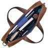 Світло-коричнева шкіряна чоловіча сумка для ноутбука 15-ти дюймів Visconti Octo 77374 - 6