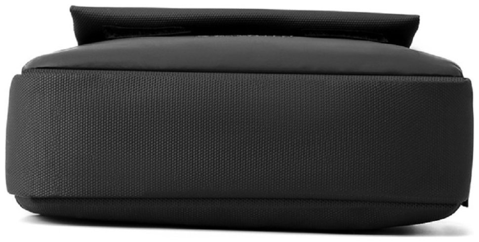 Мужская тканевая сумка на пояс в черном цвете Confident 77474 modnotak фото №7