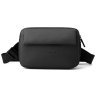 Мужская тканевая сумка на пояс в черном цвете Confident 77474 modnotak фото - 14